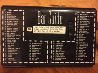 Vintage Retro Bar Guide Cocktail Recipe Box - Man Cave Bar Hipster Mad Men Drinks