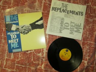 The Replacements Pleased To Meet Me Vinyl Lp 1st Us Ed 1987