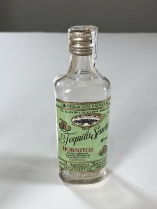 Vintage Mini Rare Style Tequila Sauza Bottle Mezcal