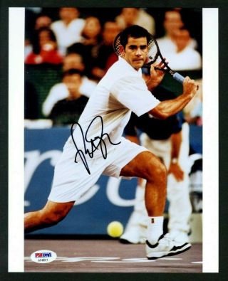 Pete Sampras Tennis Hall Of Famer Signed Autographed 8 X 10 Photo - Psa Dna