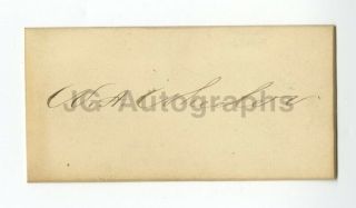 William A.  Wheeler - U.  S.  Vice President,  Ny Rep - Authentic Autograph