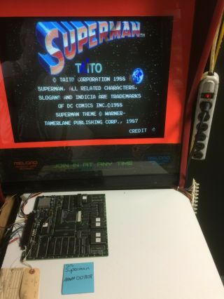 Superman Jamma Arcade Pcb Board Taito Sf Mk Fighter