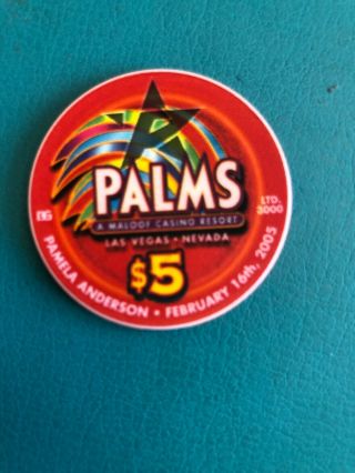 PALMS PLAYBOY PAMELA ANDERSON LIMITED EDITION UNCIRCULATED CASINO CHIP 2