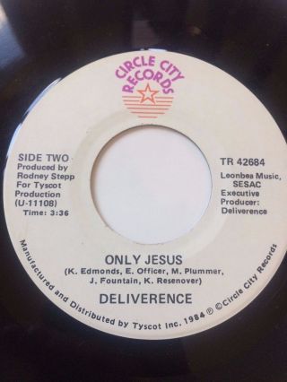 Rare Gospel Boogie Funk Soul 45/ Deliverence (deliverance) " Only Jesus " Hear