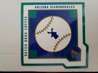 Dutch Bros Arizona Diamondbacks Sticker August 2018