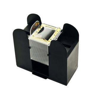 Trademark Poker Casino 6 - Deck Automatic Card Shuffler Battery Operated Black