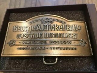 George A.  Dickel & Co.  Brass Belt Buckle Nib