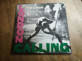 The Clash 2x Lp London Calling Uk Red Cbs Press Punk Oi & Lyric Inserts,