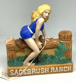 Captian Dugs 25th In Of Series Brothel Decanter " Sagebrush Ranch " Made In 1985