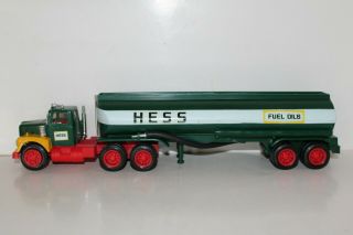 1974 Marx Hess Toy Tanker Truck with Rare Caution Sticker Lights 2
