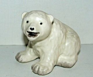 C.  Alan Johnson Figurine 1986 Polar Bear Af121 Inuit Eskimo Polar Bear Cub