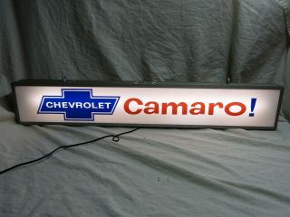 Old Chevrolet Camaro Dealership Window Sign Z/28 Rs/ss Camaro Ok Car Sign