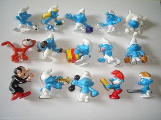 The Smurfs 3d Figurines Set Peyo Albert Heijn - Figures Collectibles Miniatures
