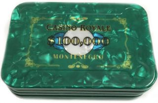 $100,  000 James Bond Casino Royale Poker Plaque