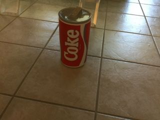 Rare Mccoy Ceramic Coca Cola Can Cannister Cookie Jar W/lid