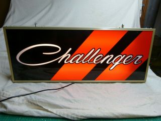 Dodge Challenger Lighted Advertising Sign Dodge Scat Pack Sign Mopar Hemi Sign