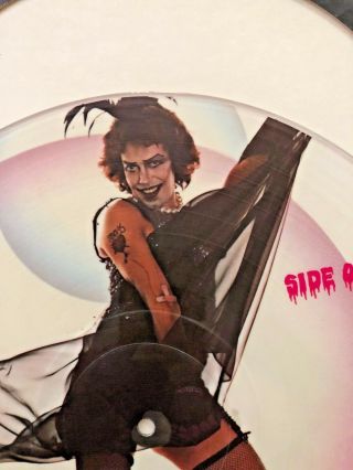Vintage ROCKY HORROR Picture Show Album Picture Disc Record LP 1975 2