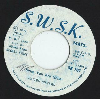 Waiter Sisters - Since You Are Gone - S.  W.  S.  K.  - 7 " Canada Reggae