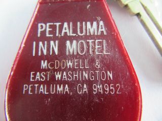Vintage Casino Hotel Motel Room Key (Petaluma Inn Motel) Petaluma,  CA 3