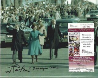 Jsa Psa President Jimmy Carter And Rosalynn Hand Signed 8x10 Photo Autographed