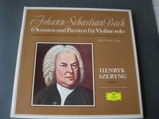 Henryk Szeryng - Js Bach 6 Sonatas For Solo Violin German Dgg Box Set 3 Lps