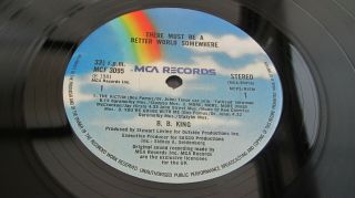 B B King There Must Be A Better World Somewhere 1981 Uk 1st Unplayed Minus