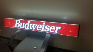 Official Budweiser 48” Lighted Sign Style Classic American Lager A,