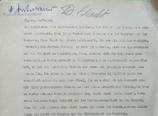 Rudolf Aschenauer signature on Nuremberg trial document 5