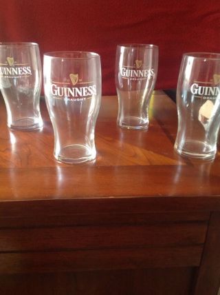 Guinness Imperial Pint Glasses - Set Of 4