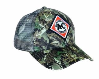 Allis Chalmers Tractor Cap Vintage Logo Camo Hat Mesh Back Accents Gift