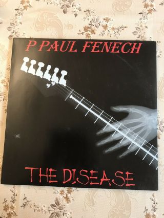 P Paul Fenech The Disease Lp Vinyl,  Pre Release Sheet Meteors Orange