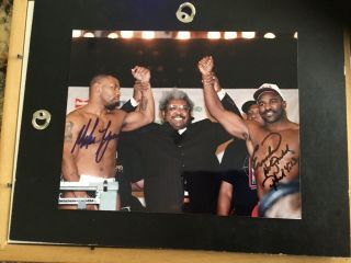 Mike Tyson & Evander Holyfield Signed 8 X 10 Photo