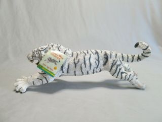 Safari Vanishing Wild White Siberian Tiger Figure,  Vintage Toy - Grey Stripe Ver