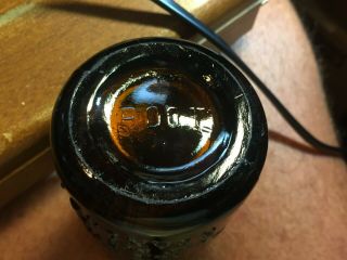 1916 ROANOKE,  VA amber heel script straight side Coca - Cola bottle lbs 10 6