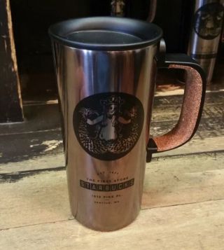The First Starbucks Pike Place Seattle Tall Size Tumbler Cup Mug W/handle 2016
