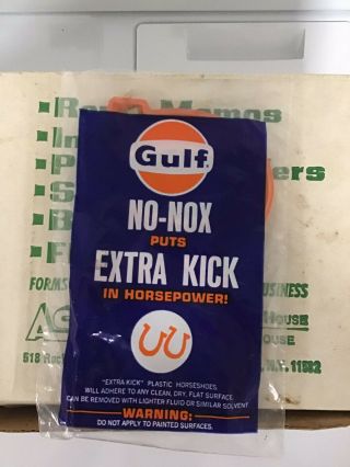 1960’s No - Nox Gulf Advertizing In Bag Old Stock