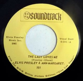 Elvis Presley & Ann - Margret - The Lady Loves Me - 45 Rpm 7 " Single - Usa -