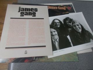 The James Gang Bang Promo Lp W/tommy Bolin Atco W/press Kit