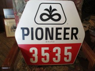 Vintage Pioneer Seed Corn Sign.  This One Is In