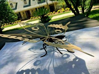 Large Metal Butterfly Yard Sculpture