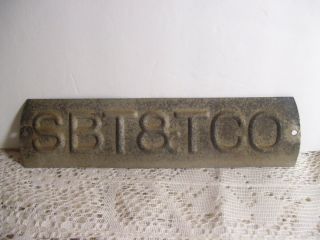 Southern Bell Telephone & Telegraph Co Large Pole Tag Metal Sbt&tco 7 Inches