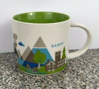 Starbucks You Are Here Series Banff 14oz Coffee Mug Cup 2016