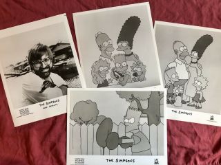 THE SIMPSONS Very Rare 1989 Season One Press Kit W/COMPLETE Set of Pics & Slides 4