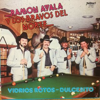" Tejano Tex Mex  Ramon Ayala Y Los Bravos De Norte  Vidrios Rotos  Rare Lp "