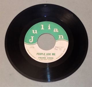 FRANK COOK & NIGHT RAIDERS Just Wishing/People Ask 1950s NW country 45 Julian 2