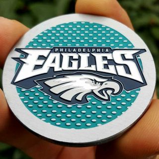 Premium Nfl Philadelphia Eagles Poker Card Guard Chip Golf Marker Coin