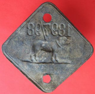 Poland - old 1897/98 dog tax tag - more on ebay.  pl 2