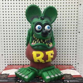 13 " Green Rat Fink Action Figure Roth Ed Big Daddy Gift Box