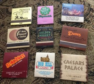 Vintage Las Vegas Matchbooks Obsolete & Existing Casino/ Hotels