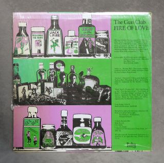 The Gun Club FIRE OF LOVE / Slash Vinyl LP Post Punk Blues Rock UNPLAYED,  Promo 3